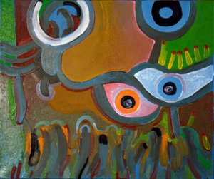 Os olhos não acreditam no que vêem, 2009 (óleo sobre tela) de Jan Groneberg