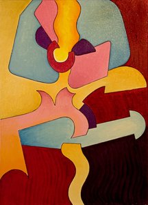 Francês Can-Can, 2007 (óleo sobre tela) de Jan Groneberg