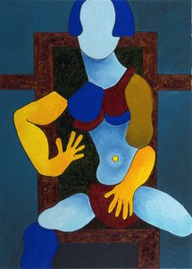 Garota com um biquíni caro, 2007b (óleo sobre tela)