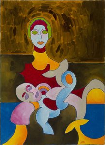 Pietá, 2009 (óleo sobre tela) de Jan Groneberg