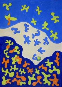 Cortina de Chuveiro, 2010 (óleo sobre tela) de Jan Groneberg