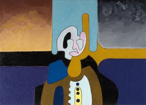 O físico idoso não entende mais o mundo, 2008 (óleo sobre tela) de Jan Groneberg