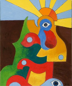 The little Baby-Cock, 2009 (óleo sobre tela)
