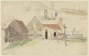 Estudos de casas no Vinkenbuurt, Amsterdã de Jan H.L. Hanau