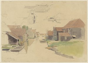 Estudos de casas no bairro de Vinkenbuurt, Amesterdão de Jan H.L. Hanau
