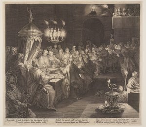 A festa de Belsazar de Jan Harmensz. Muller