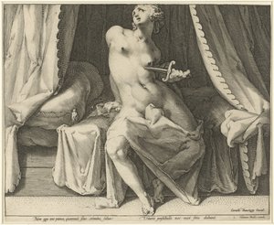 Morte de Lucretia de Jan Harmensz. Muller