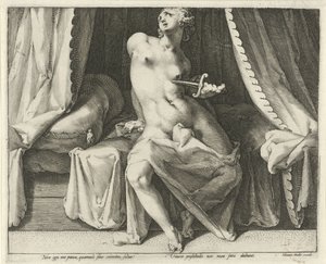 Morte de Lucretia de Jan Harmensz. Muller