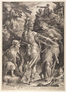 Minerva armando Perseu de Jan Harmensz. Muller