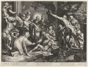 Renascimento de Lázaro de Jan Harmensz. Muller