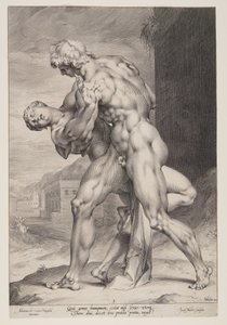 O rapto de uma mulher sabina de Jan Harmensz. Muller