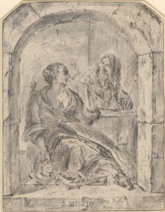 Mulher fumadora de cachimbos e um homem com dois cachimbos de Jan Havicksz. Steen (possibly)