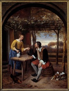 The Rest of the Traveller Painting by Jan Steen (1626-1679)