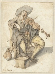 Tocador de violino cantando de Jan Havicksz. Steen