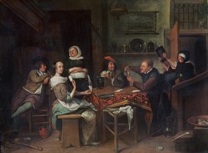 Os jogadores de cartas de Jan Havickszoon Steen