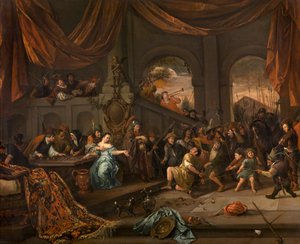 A zombaria de Sansão, ca 1675. de Jan Havickszoon Steen