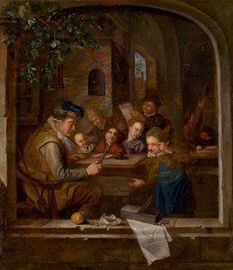 A escola, c. 1650 de Jan Havickszoon Steen