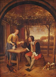 Resto do viajante (óleo) de Jan Havickszoon Steen