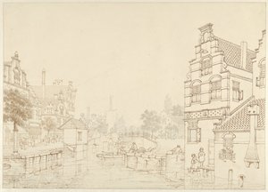 Um canal numa cidade de Jan Hendrik Verheijen