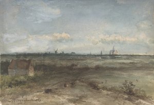 Vista de Haarlem das Dunas, meados do século XIX e início do século XX.