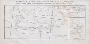 Mapa da Crimeia e do Mar de Azov, 1774 de Jan Hendrik van Kinsbergen