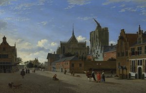 Uma Vista em Colónia, c. 1660 de Jan Heyden van der