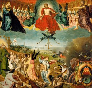 O último julgamento, c.1525 (óleo sobre painel de carvalho)
