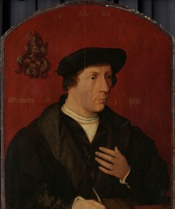 Retrato de um homem de Jan Jansz Mostaert (circle of)