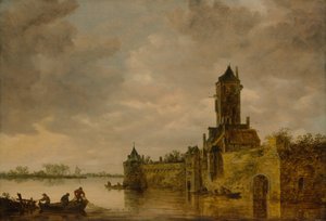 Castelo por um rio, 1647.