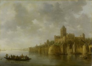 Der Valkhof em Nijmegen. 1641 de Jan Josephsz van Goyen