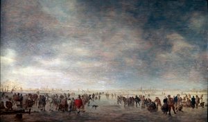 Patinadores no gelo, 1641.