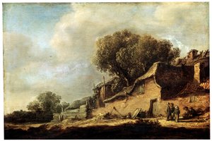 Paisagem com uma casa de campo camponesa, 1631. de Jan Josephsz van Goyen
