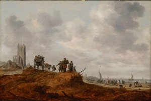 A antiga igreja de Egmond aan Zee de Jan Josephsz van Goyen