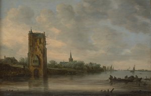 O Portão Pelkus perto de Utrecht de Jan Josephsz van Goyen
