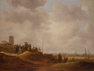 Vista da Costa de Egmond Aan See de Jan Josephsz van Goyen
