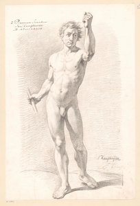 Nu masculino em pé, visto de frente (2º prêmio 1789) de Jan Kamphuijsen