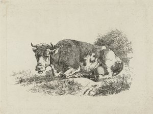 Vaca reclinada de Jan Kobell (III)