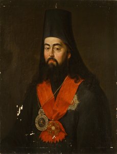 Retrato do arcebispo Pavel Ponomarev de Rostov e Yaroslavl 1745-1806, 1836
