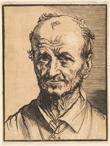 Busto de um homem careca de Jan Lievens