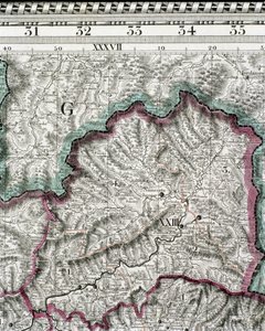 Mapa do reino da Hungria, impresso por Godfried