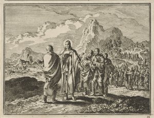 Cristo castiga Pedro de Jan Luyken