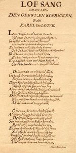 Capa com poema manuscrito de Jan Luyken para Karel Verloove de Jan Luyken