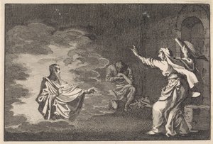 Saul na bruxa de Endor de Jan Luyken