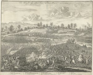 Batalha de Turnhout, 1597
A Batalha de Turnhout no ano MDXCVII (título sobre o objecto) de Jan Luyken