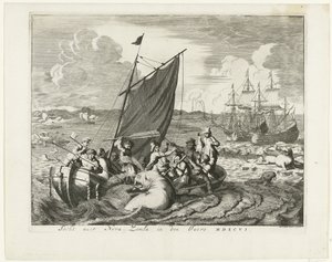 A viagem a Novaya Zemlya em 1596, 1679-1681 de Jan Luyken