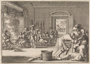 Perseguição dos Reformados na França, 1685 de Jan Luyken
