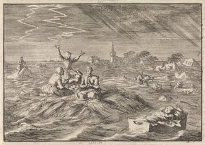 Inundação em Groningen, 1686 de Jan Luyken