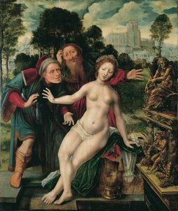 Susannah e os Anciãos de Jan Massys or Metsys