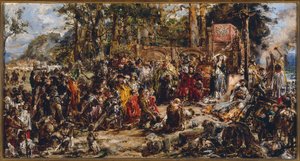 Batismo da Lituânia, d.C. 1387 de Jan Matejko