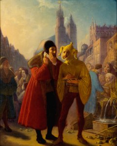 Stańczyk fingindo ter dor de dentes de Jan Matejko